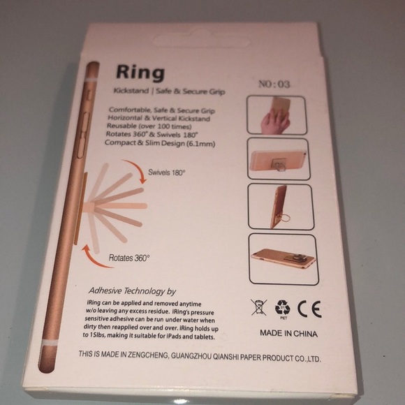 Sold!!!   Puppy dog cellphone tablet grip ring - Picture 2 of 2